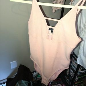 Top shop pink bodysuit